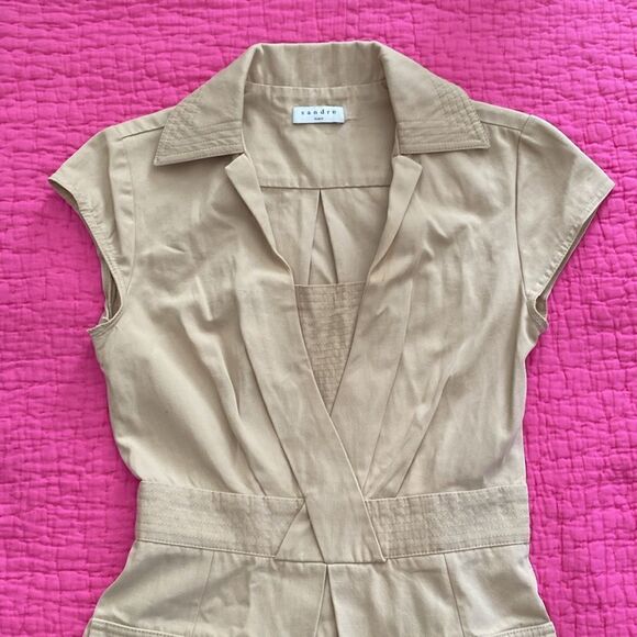 Sandro Tan Mini Dress - Picture 3 of 11